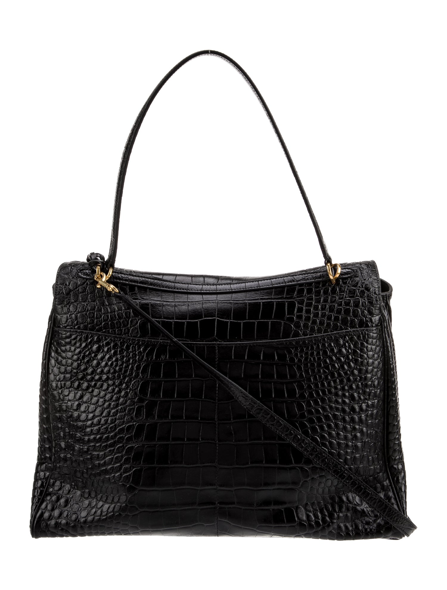 Balenciaga Embossed Leather Rodeo Large